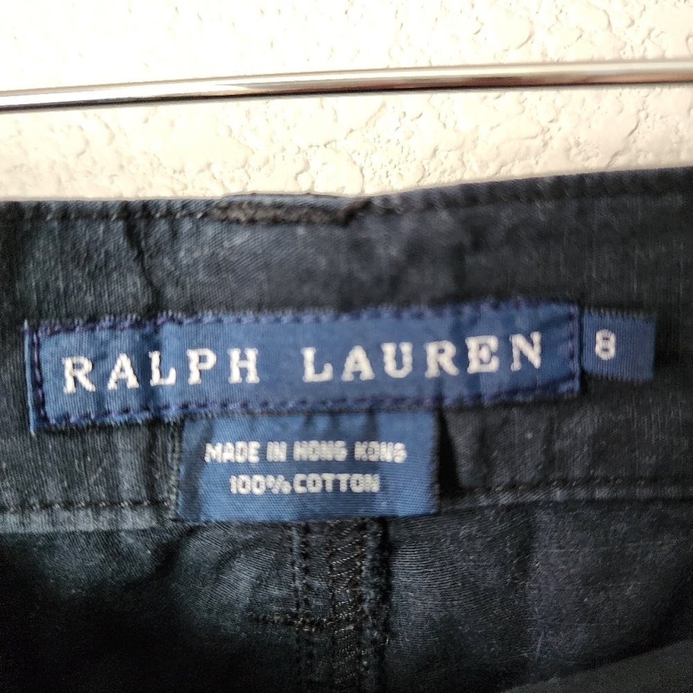 RALPH LAUREN x VINTAGE Y2K multi pocket random zipper wide leg pant in ink 8 - Picture 3 of 7